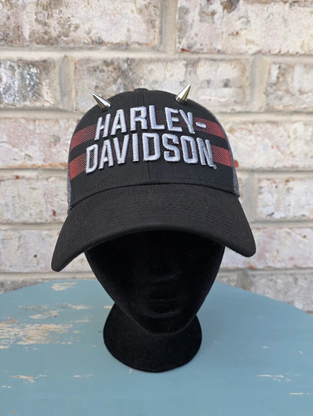 Harley-Davidson New Era 39THIRTY Flex Fit Mesh Hat S/M Custom Spikes